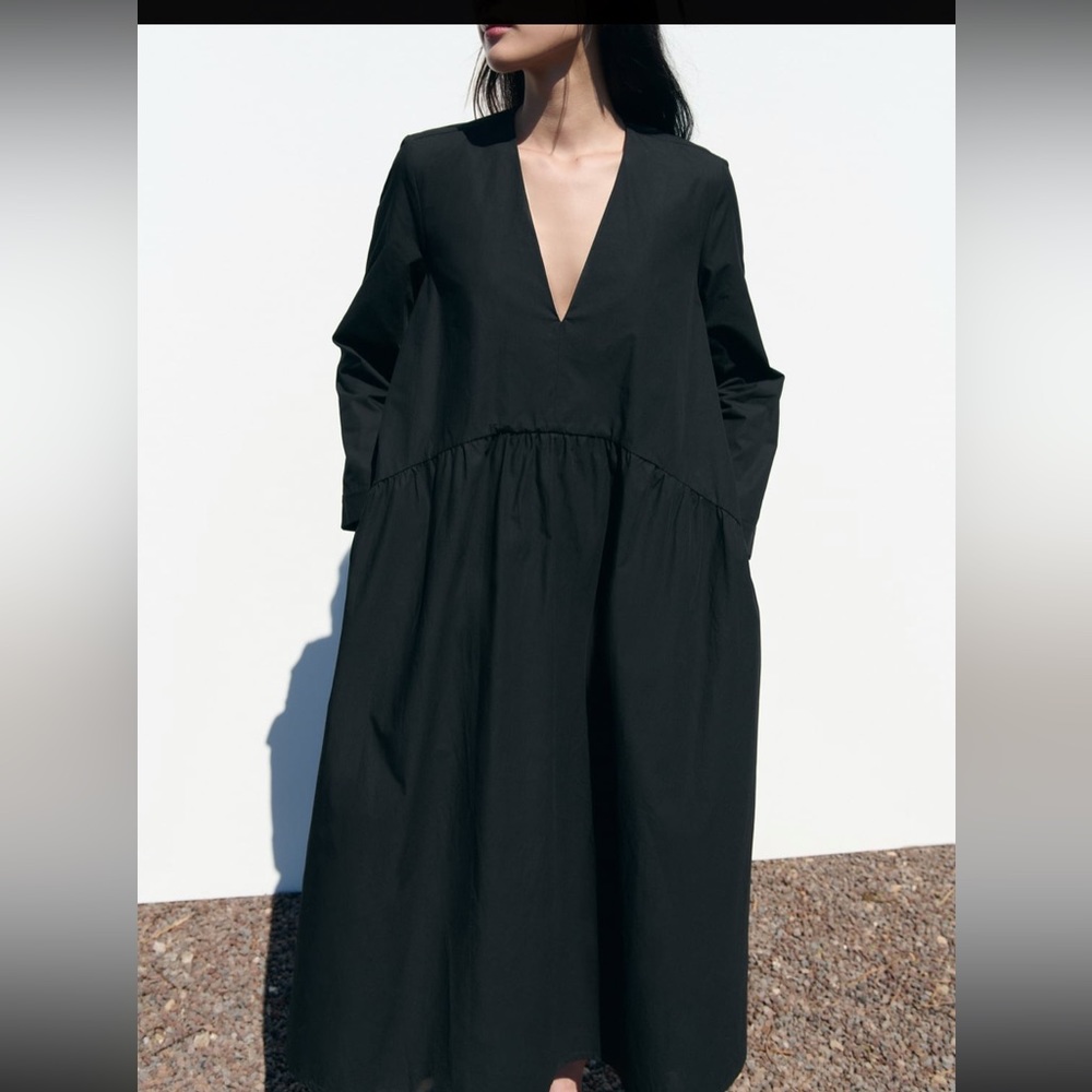 NWT zara long cotton dress size xs